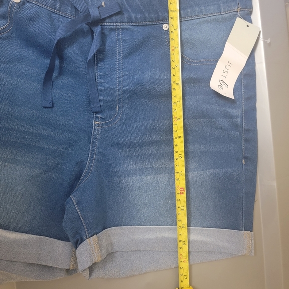 Womans Just Be Denim Pull On Cuff Shorts - Picture 10 of 10